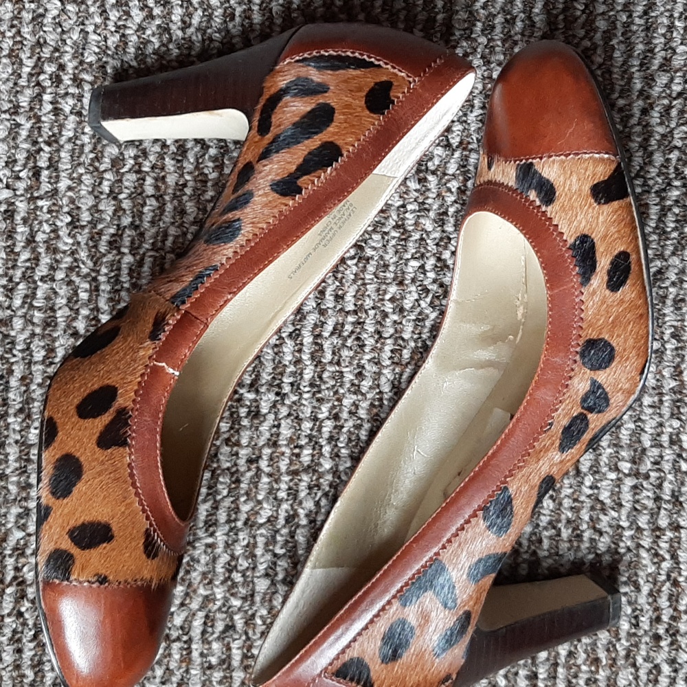 Franco Sarto Pony Hair Empire Pump
